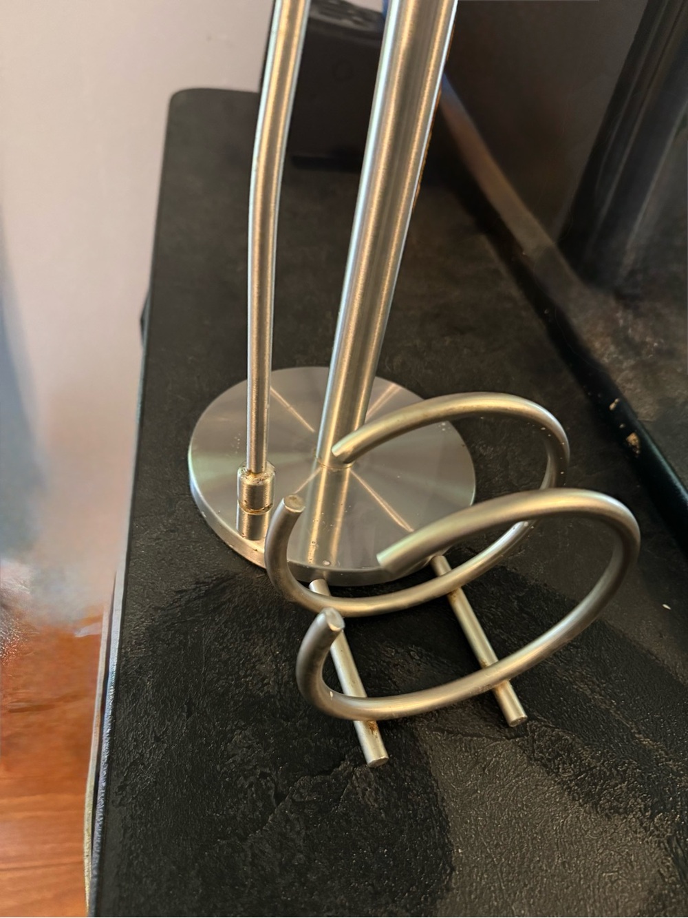 Kitchen Essentials. SET of Sleek Towel &  Napkin Holder. Silver‎ Chrome